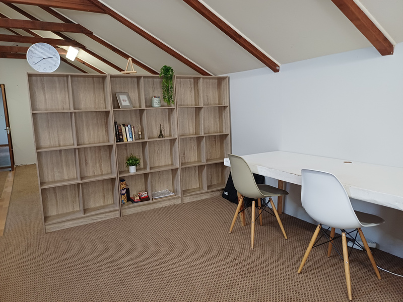 MonteNova study desks and shelving area