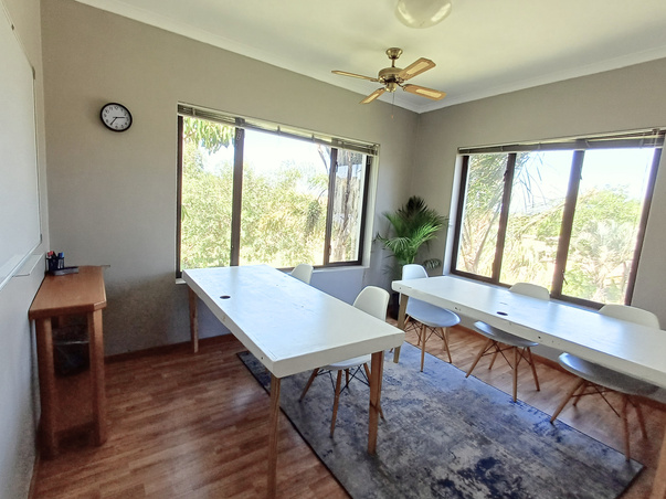 MonteNova tutor space with windows and study table